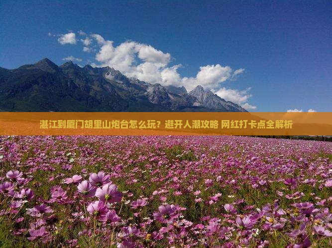 湛江到厦门胡里山炮台哪里玩