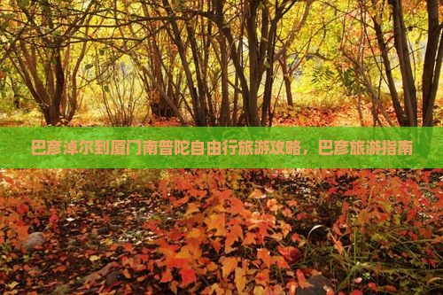 巴彦淖尔到厦门南普陀自由行
