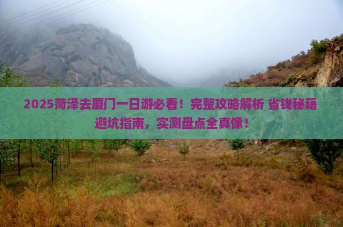 菏泽去厦门一日