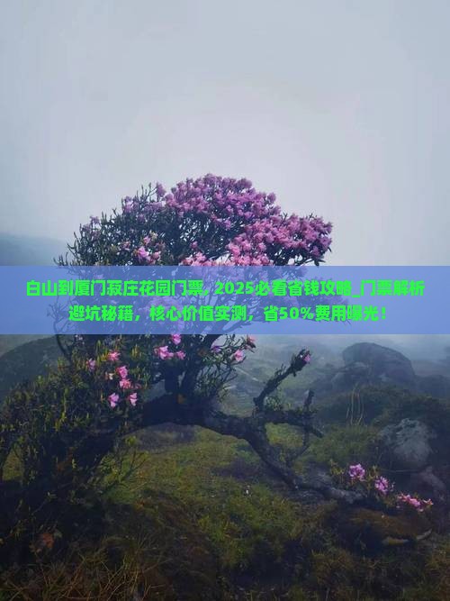 白山到厦门菽庄花园门票