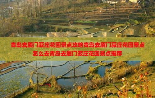 青岛去厦门菽庄花园景点