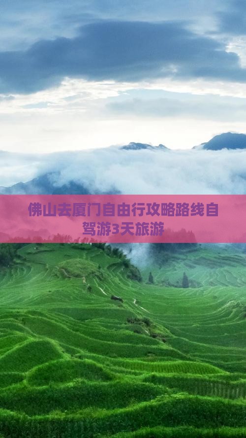 佛山去厦门自由行