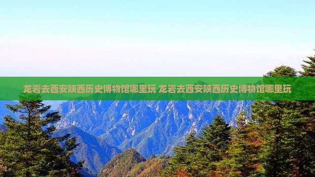 龙岩去西安陕西历史博物馆哪里玩