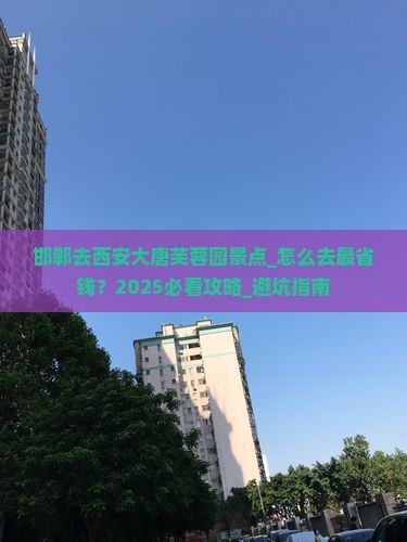 邯郸去西安大唐芙蓉园景点