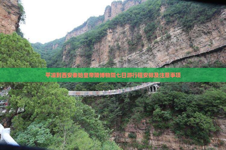 平凉到西安秦始皇帝陵博物院七日游