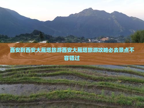 西安到西安大雁塔旅游