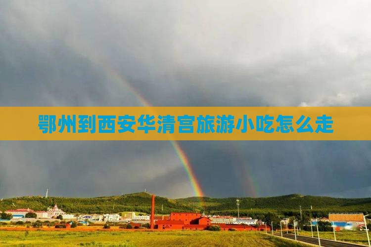 鄂州到西安华清宫旅游小吃
