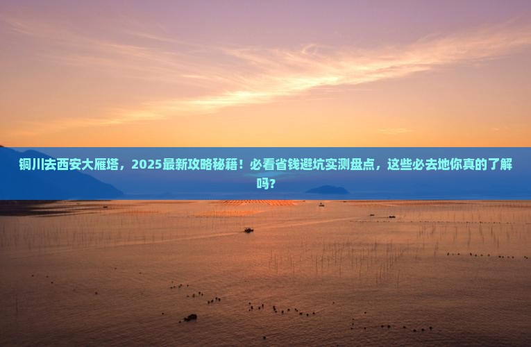 铜川到西安大雁塔必去地