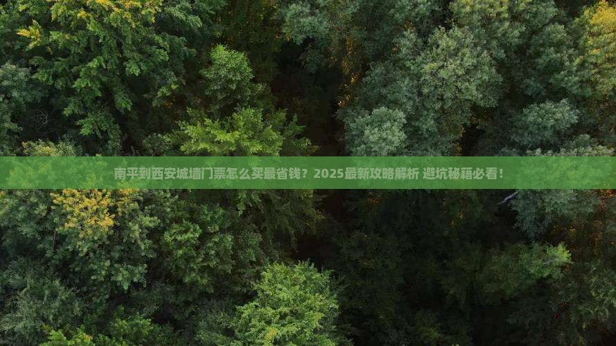 南平到西安城墙门票