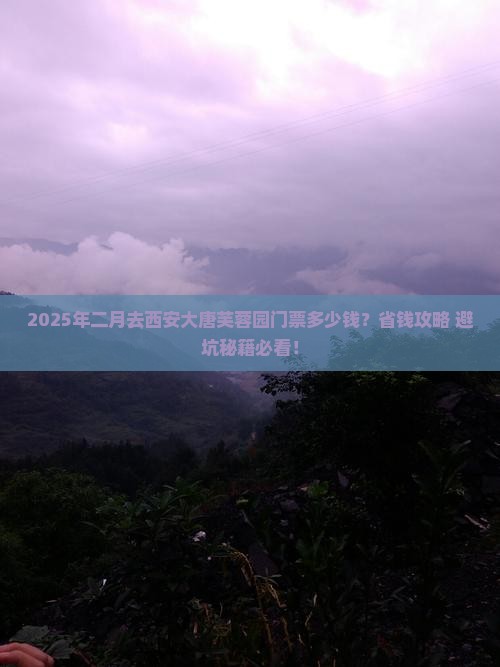 二月去西安大唐芙蓉园门票