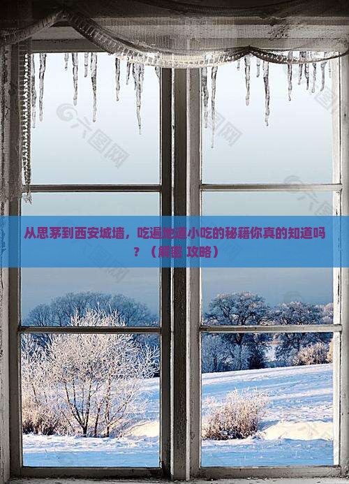 思茅到西安城墙旅游小吃