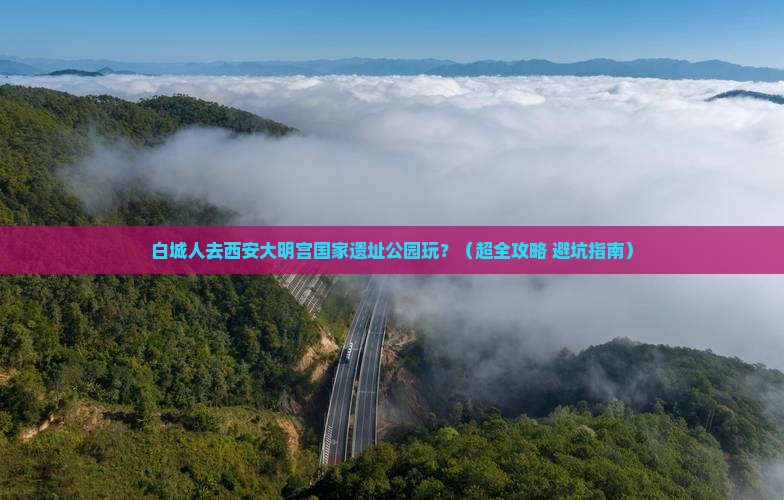 白城去西安大明宫国家遗址公园景点