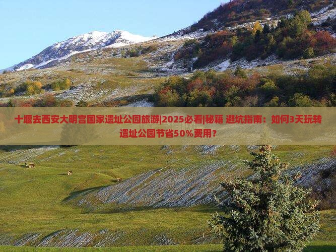 十堰去西安大明宫国家遗址公园旅游