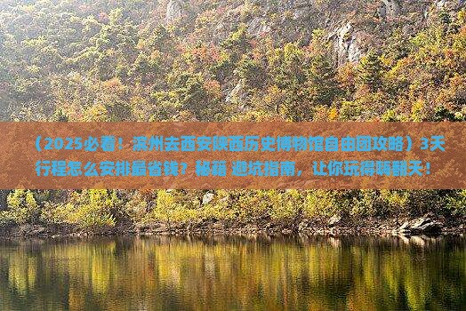 滨州去西安陕西历史博物馆自由团