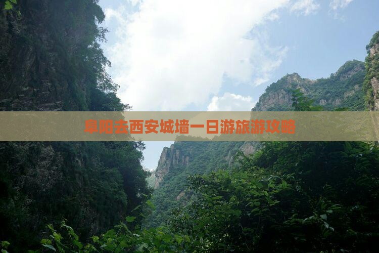阜阳去西安城墙一日游