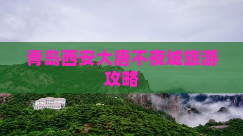 青岛去西安大唐不夜城景点
