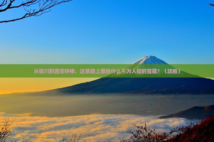 银川去西安钟楼必去地