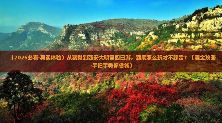 襄樊到西安大明宫国家遗址公园四日游
