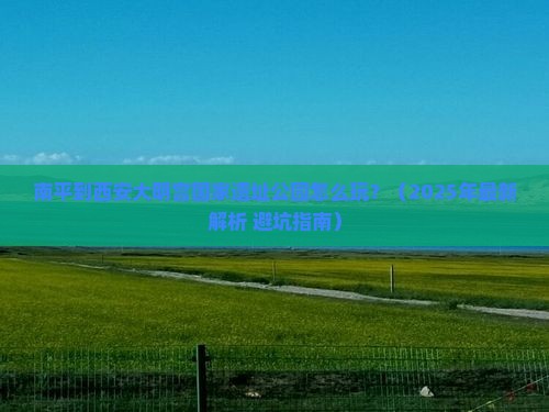 南平到西安大明宫国家遗址公园攻略