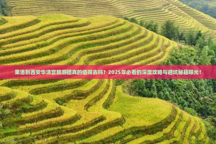 果洛到西安华清宫大型旅游团