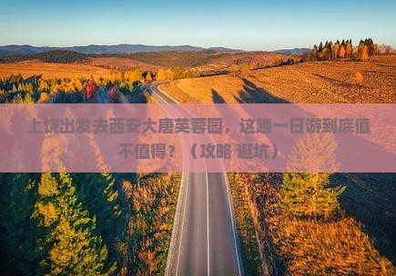上饶去西安大唐芙蓉园一日游