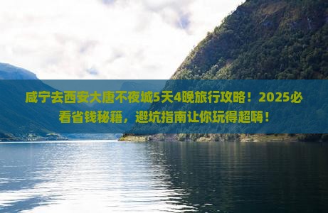 咸宁去西安大唐不夜城旅行社