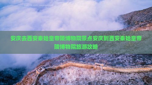 安庆去西安秦始皇帝陵博物院景点