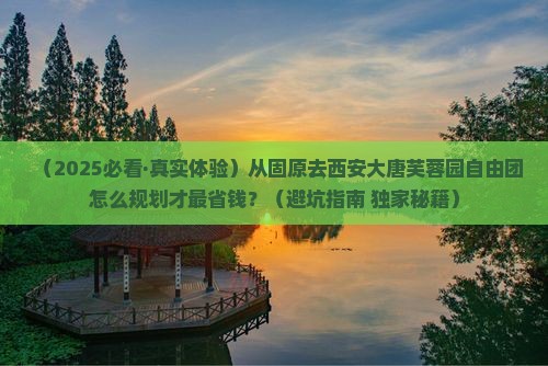 固原到西安大唐芙蓉园自由团