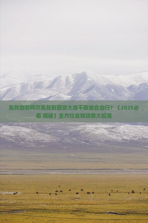 克孜勒苏柯尔克孜去西安大唐不夜城自由行