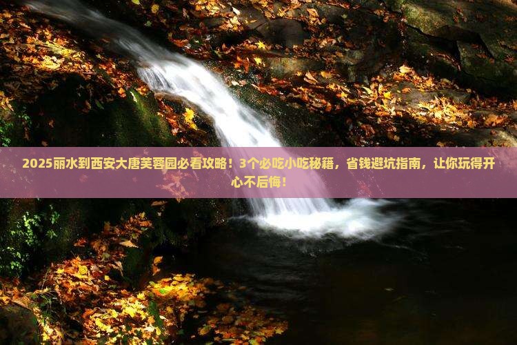 丽水到西安大唐芙蓉园旅游小吃