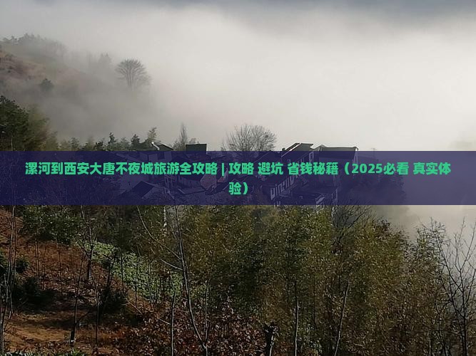 漯河到西安大唐不夜城个人游