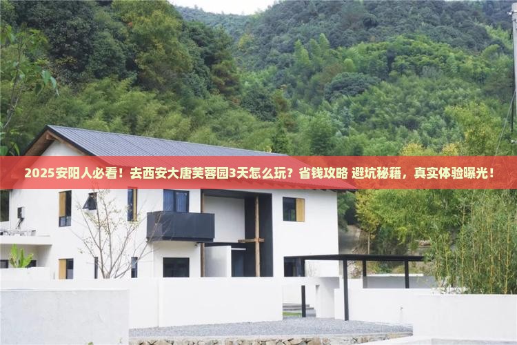 安阳到西安大唐芙蓉园攻略