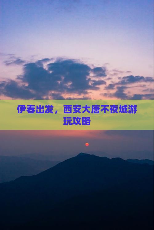 伊春去西安大唐不夜城个人游