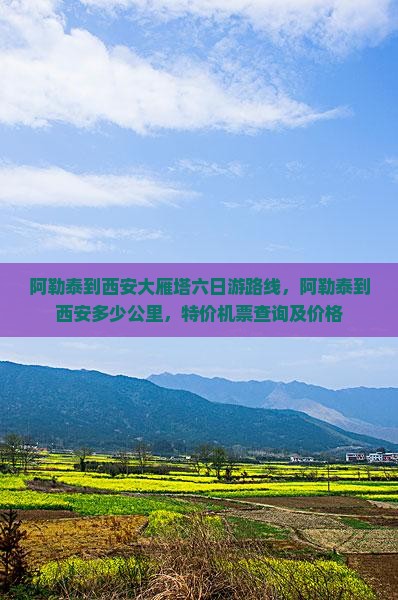 阿勒泰到西安大雁塔六日游