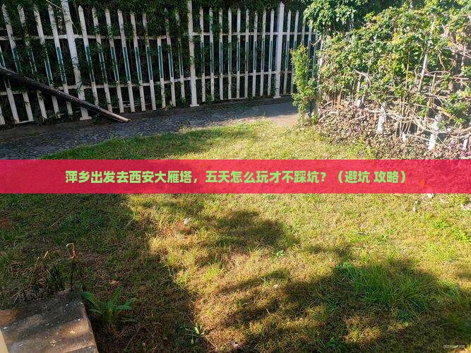 萍乡去西安大雁塔五日游
