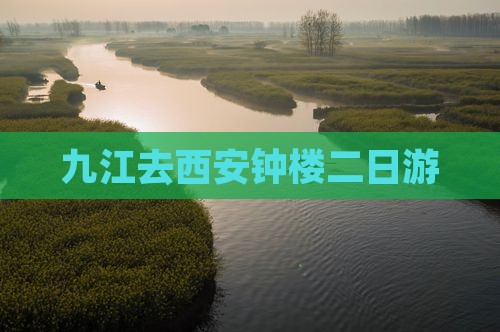 九江去西安钟楼二日游