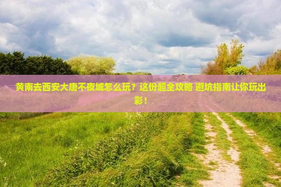 黄南去西安大唐不夜城哪里玩