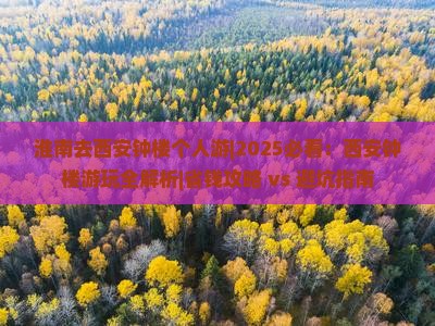 淮南去西安钟楼个人游
