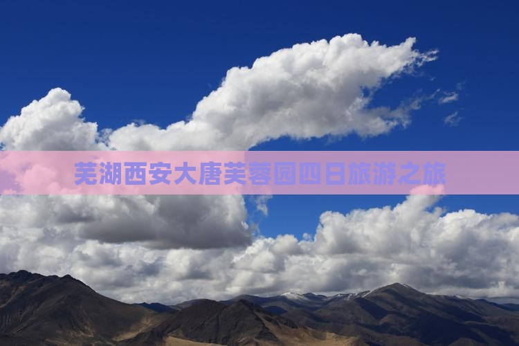 芜湖去西安大唐芙蓉园四日游