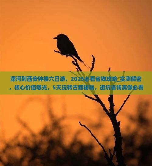 漯河到西安钟楼六日游