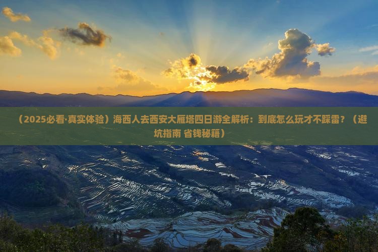 海西去西安大雁塔四日游