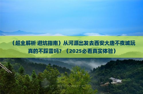 河源到西安大唐不夜城旅游