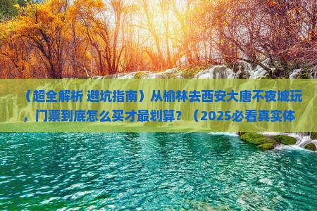 榆林到西安大唐不夜城门票