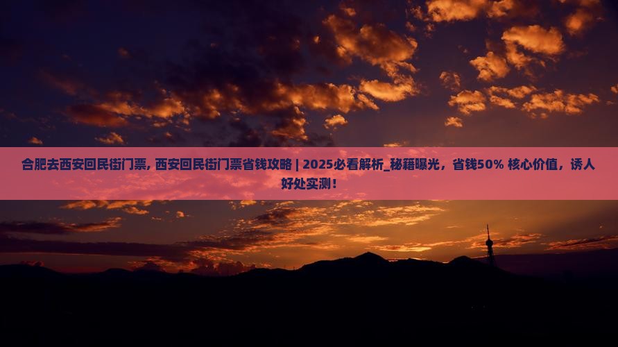 合肥去西安回民街门票