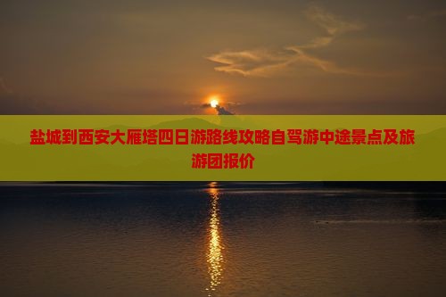 盐城到西安大雁塔四日游