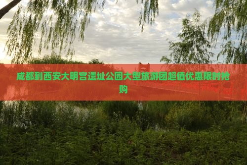 成都到西安大明宫国家遗址公园大型旅游团