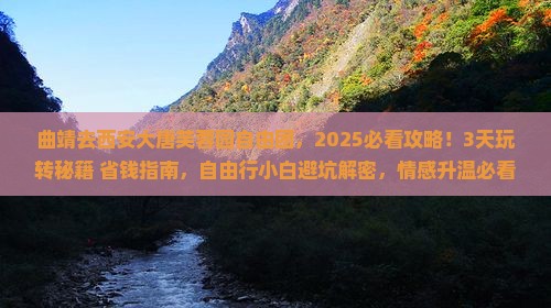 曲靖去西安大唐芙蓉园自由团