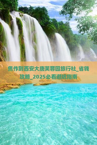 焦作到西安大唐芙蓉园旅行社
