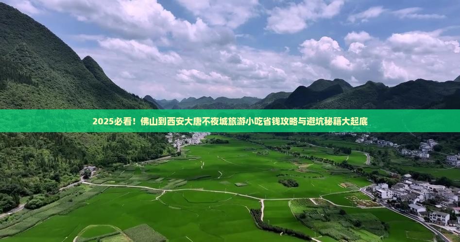 佛山到西安大唐不夜城旅游小吃