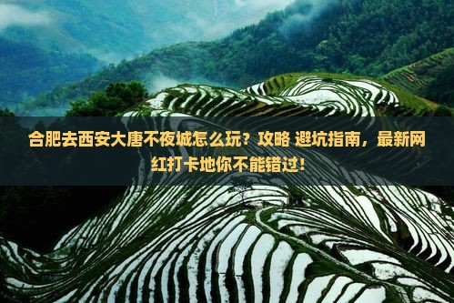 合肥去西安大唐不夜城哪里玩